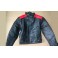 Prince Sports 100% Leather Jacket Black/Red